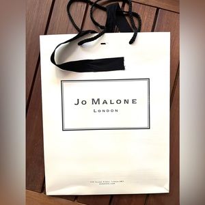 Jo Malone Empty Off White Shopping Gift Tote Bag Black Letters 13x10x6 in